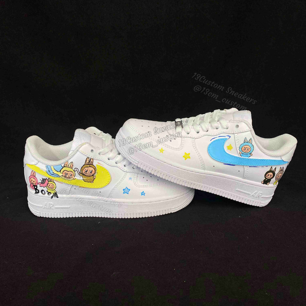 0696-LABUBU logo azul y amarillo