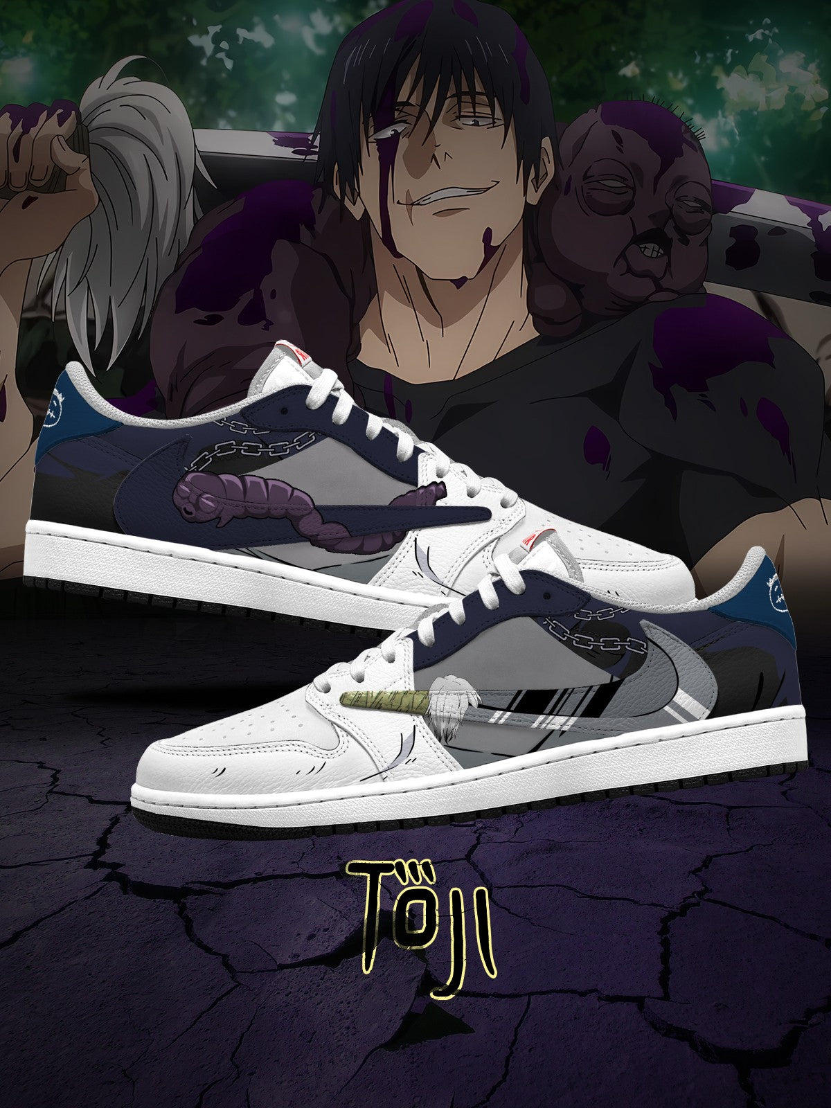Toji Fushiguro V.2 Custom TS Low Sneakers