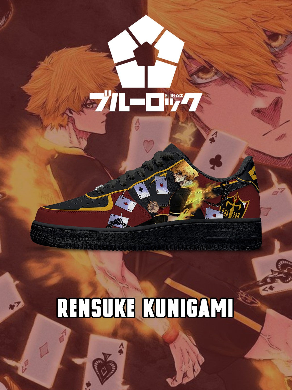 Rensuke Kunigami V.4 Custom Sneakers - 13custom