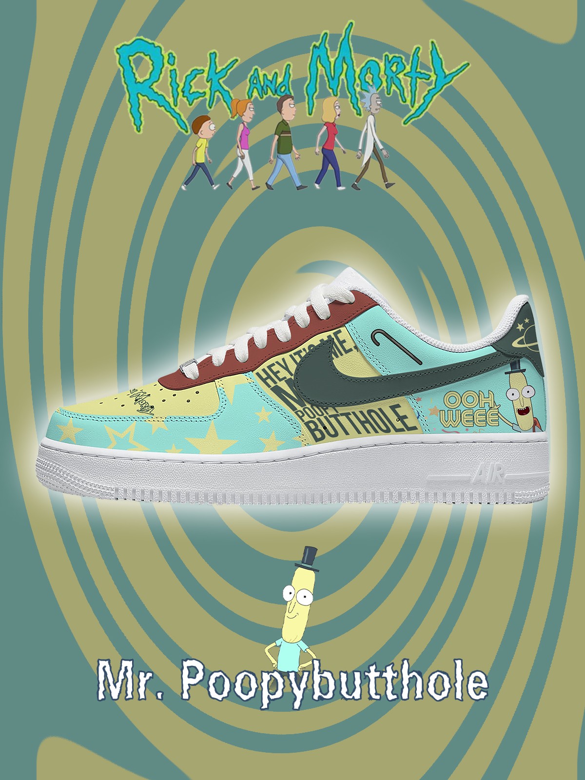 Mr. Poopybutthole V.1 Custom Sneakers - 13custom