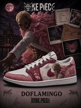 Doflamingo V.1 Custom Low-Top Court Sneakers