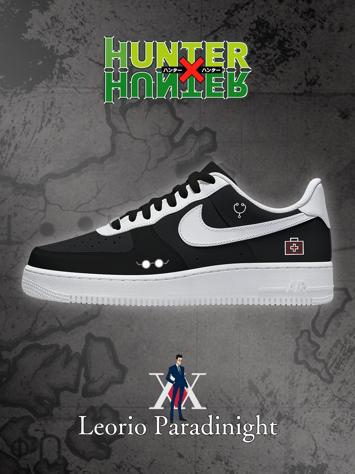 Leorio Paradinight Custom Sneakers