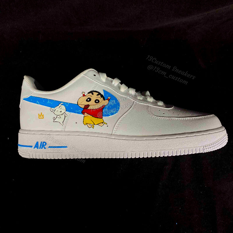 0518-Blaue minimalistische Crayon Shin-chan