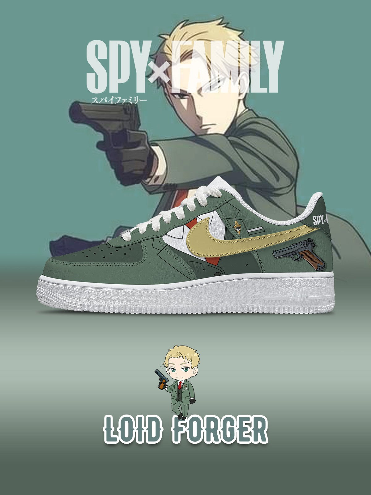 Loid Forger V.2 Custom Air-Style Sneakers