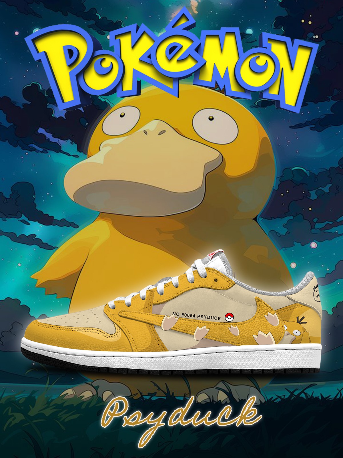 Psyduck V.1 Custom TS Low Sneakers
