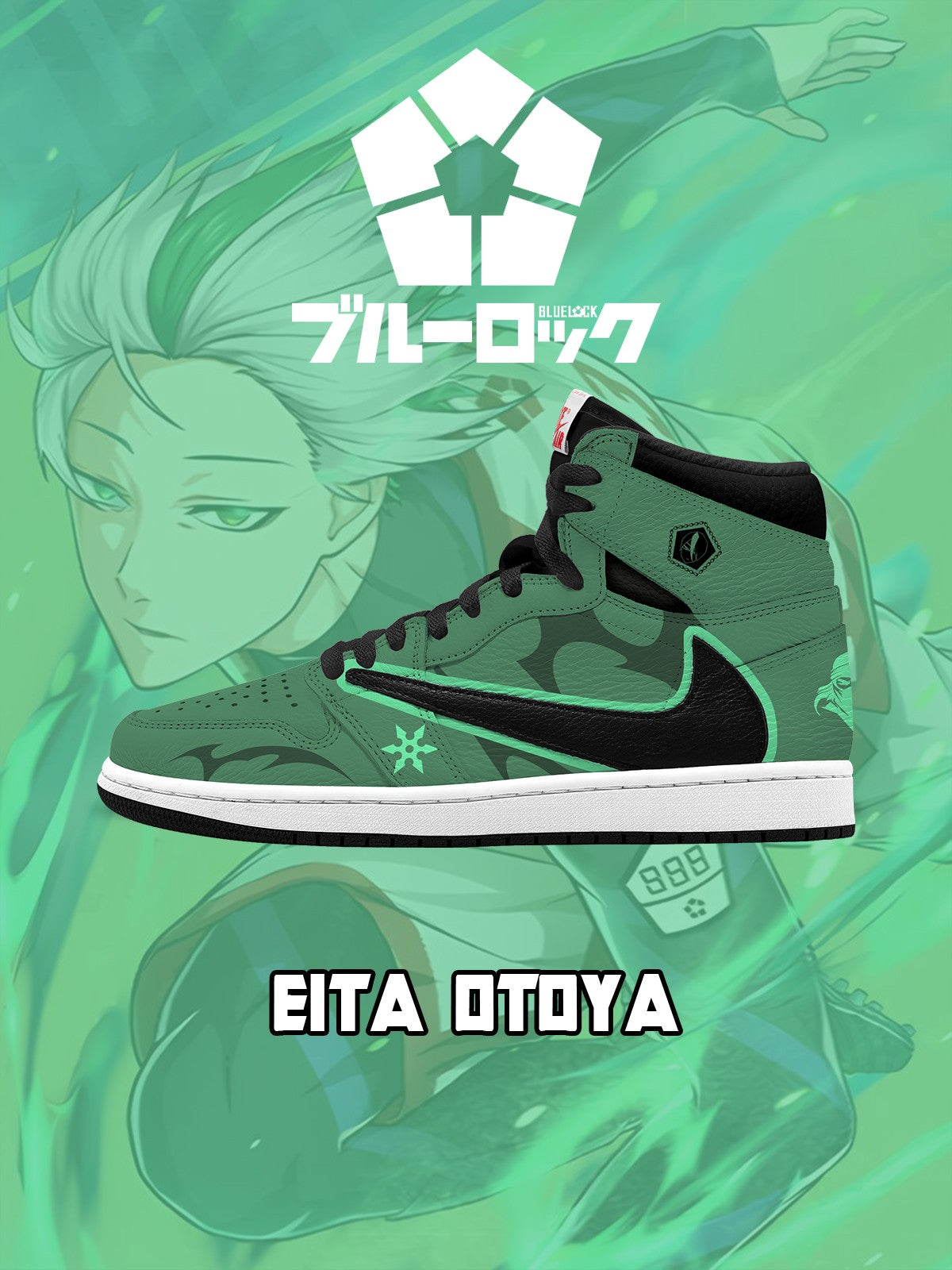 Eita Otoya V.1 Custom TS High Sneakers - 13custom
