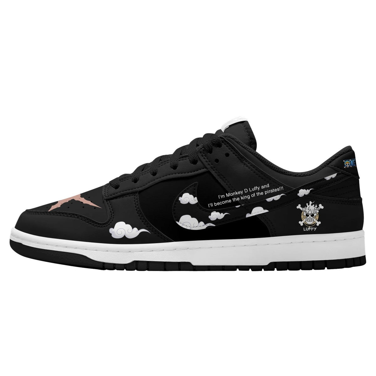 Luffy Gear 5 Nika V.3 Custom Court-Low Sneakers - 13custom