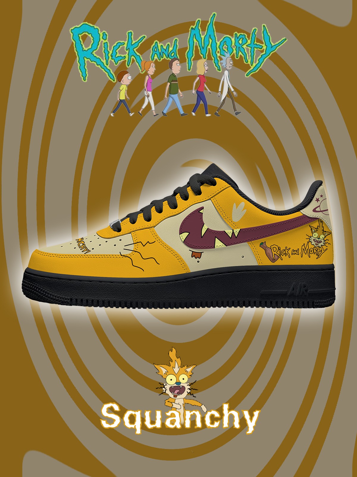 Squanchy V.1 Custom Sneakers - 13custom