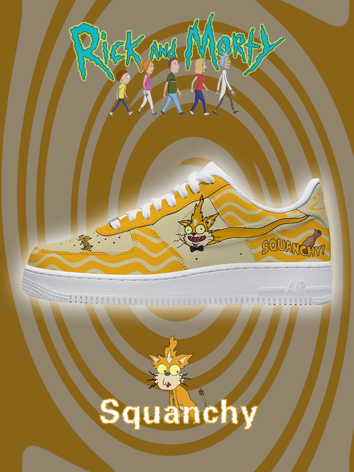 Squanchy V.2 Custom Sneakers - 13custom