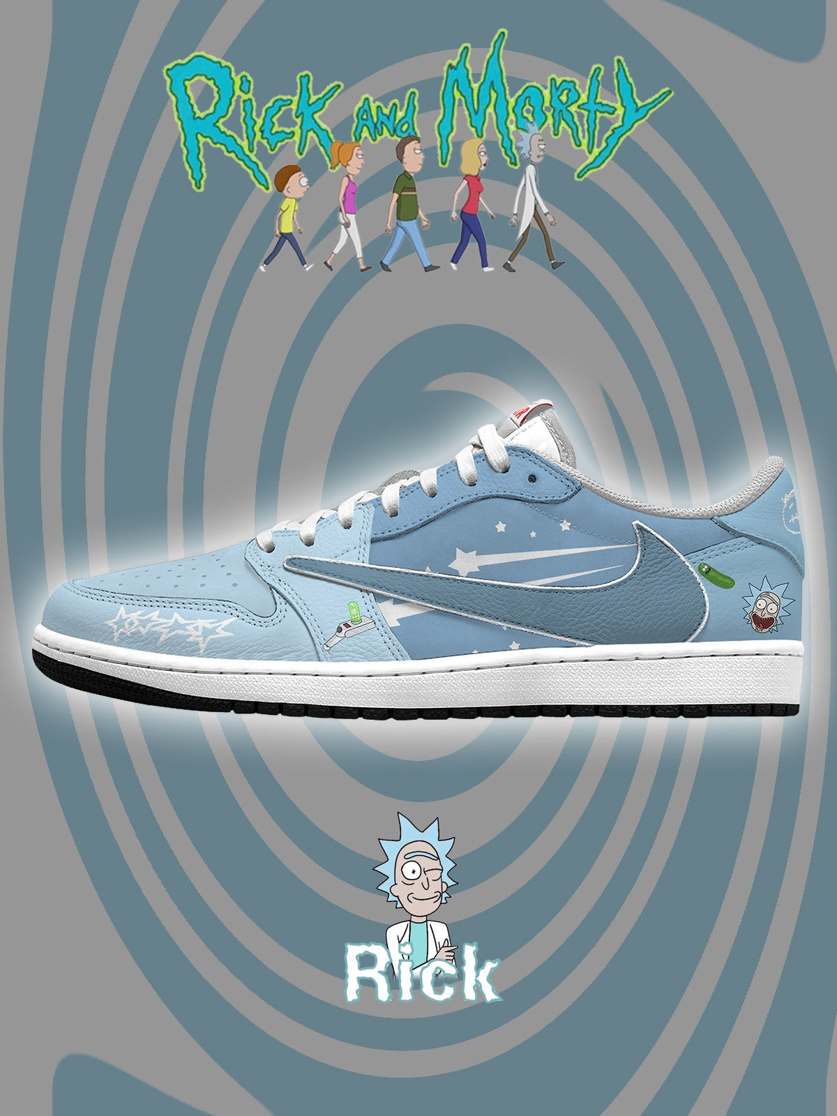 Rick Sanchez V.2 Custom TS Low Sneakers