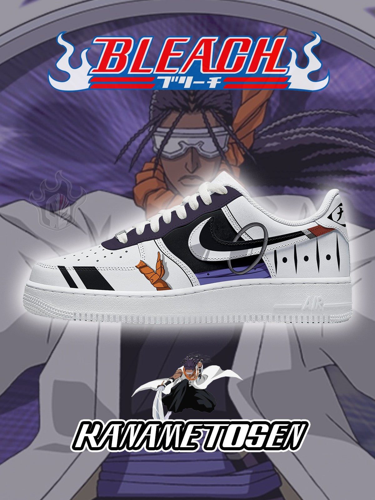 Kaname Tosen V.2 Custom Sneakers - 13custom