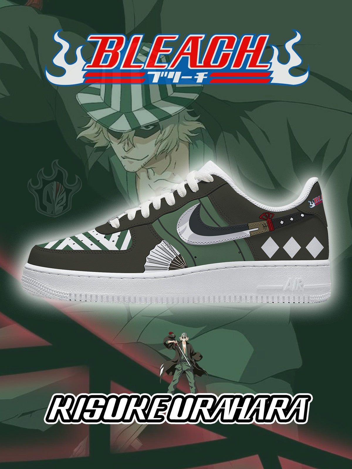 Kisuke Urahara V.2 Custom Sneakers - 13custom