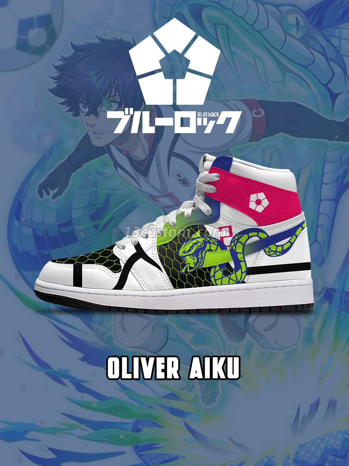 AJ1 H Oliver Aiku客製化 高幫-頂級 運動鞋-V6款 主圖