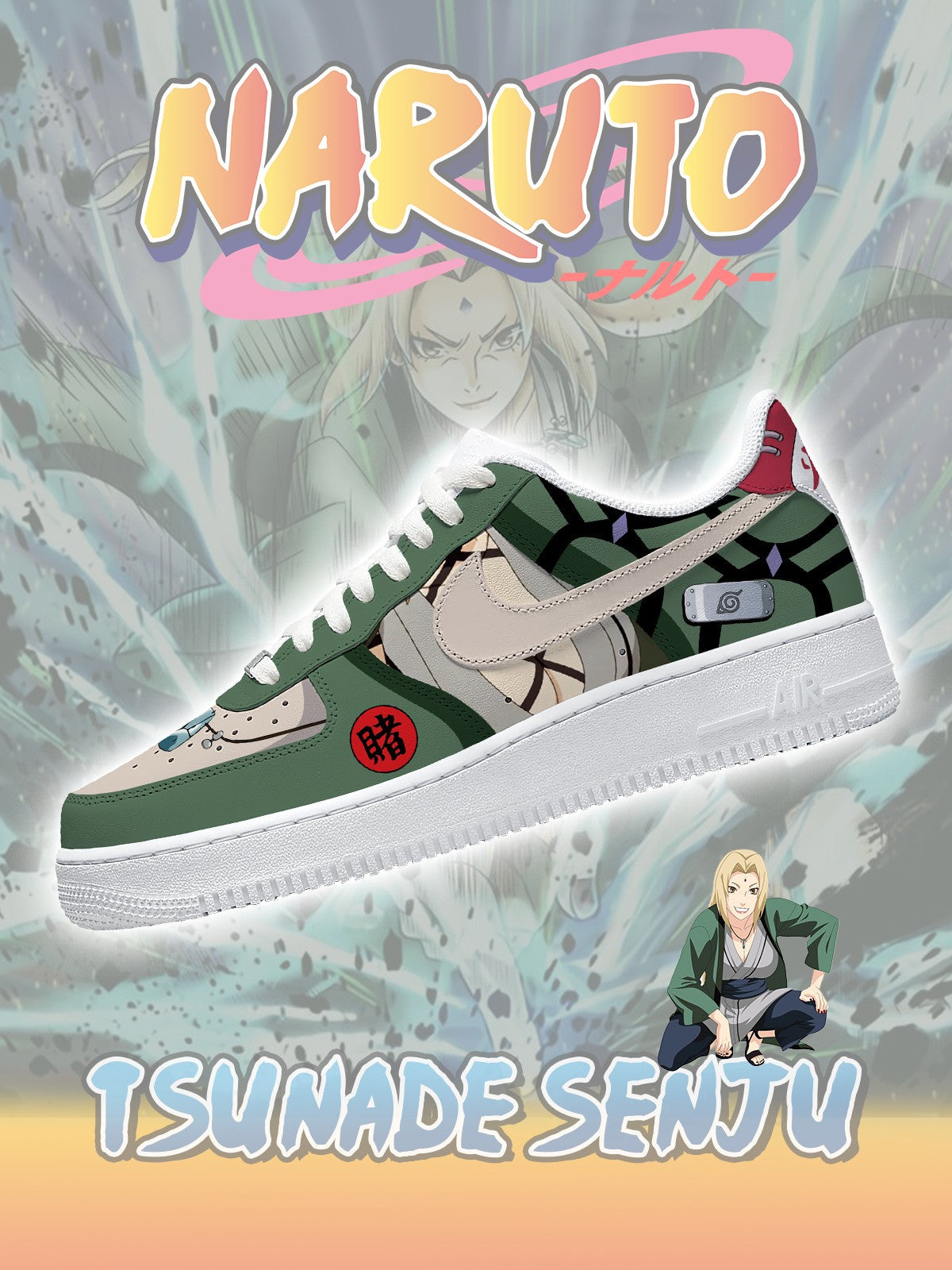 Fifth Hokage Tsunade Senju Custom Sneakers