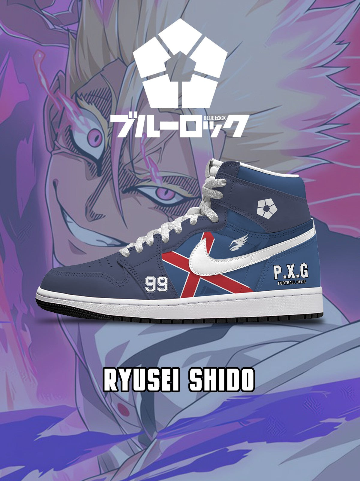 Ryusei Shido V.2 Custom High-Top Sneakers