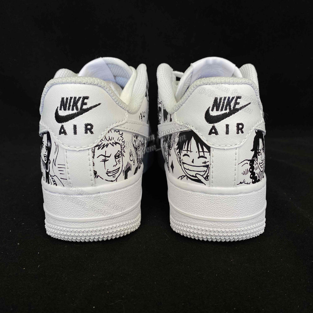 0609- Chopper y Luffy pintura + manga en blanco y negro