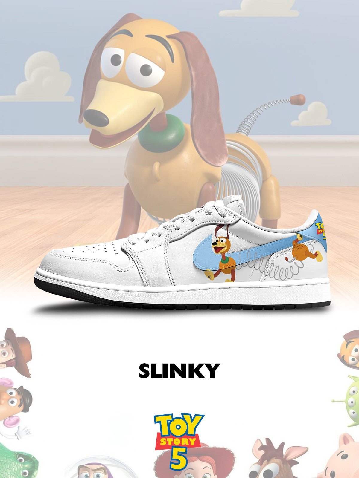 Slinky Dog V.1 Custom Low-Top Court Sneakers