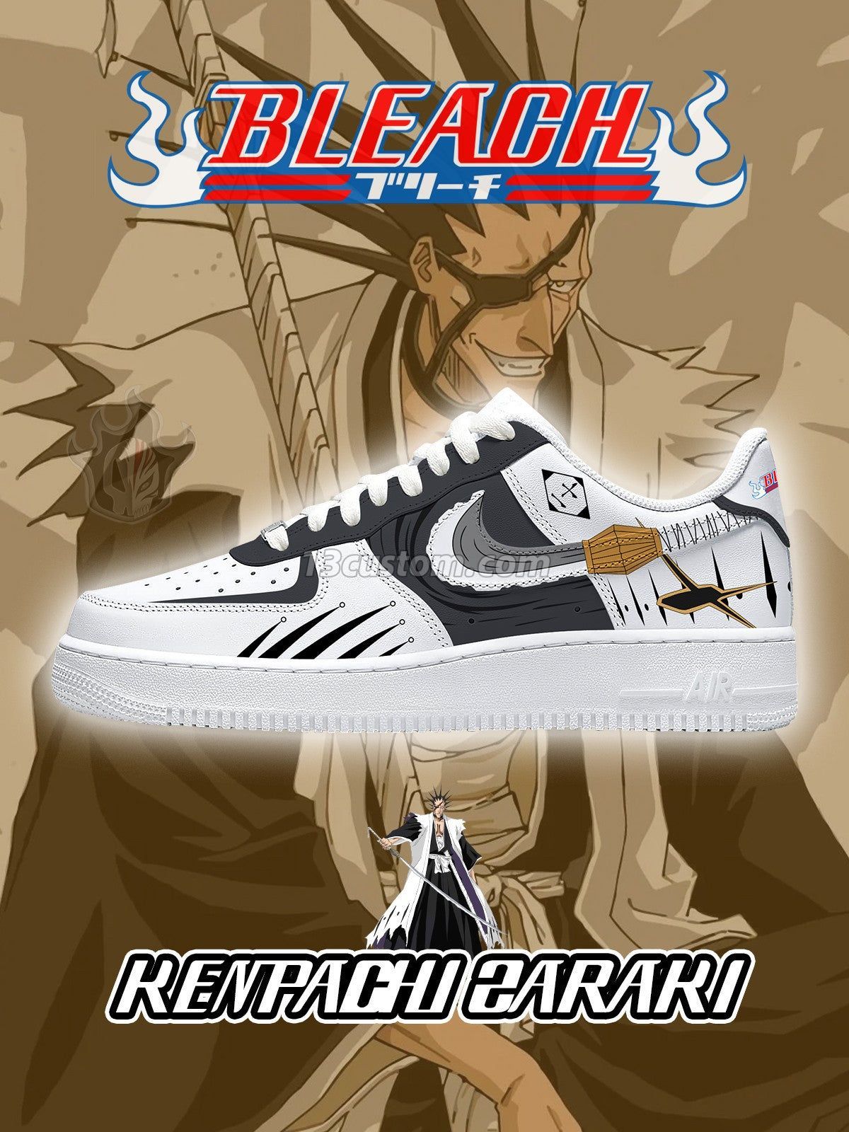 AF1 死神-更木劍八 V1 客製化運動鞋