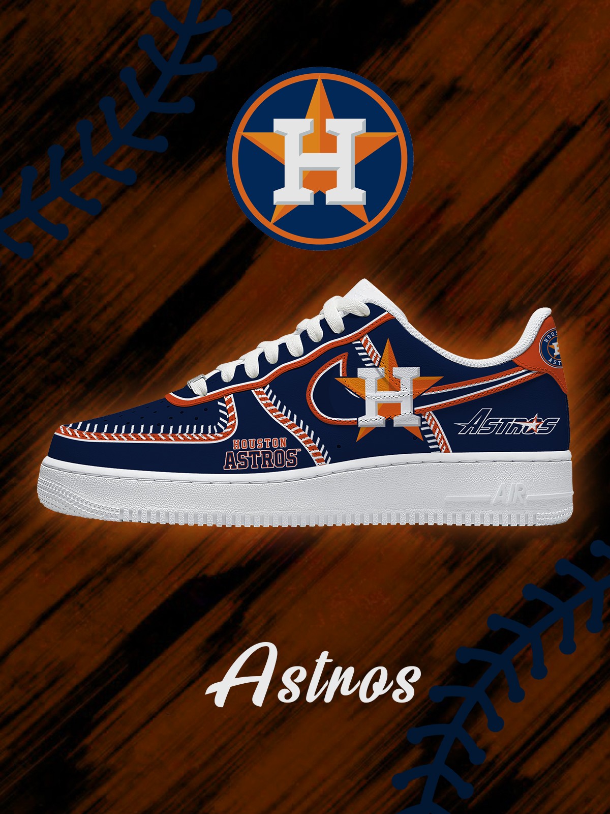 Houston Baseball V.2 Custom Sneakers