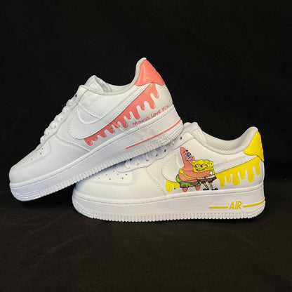 0670-Schwammkopf und Patrick flüssiges Logo