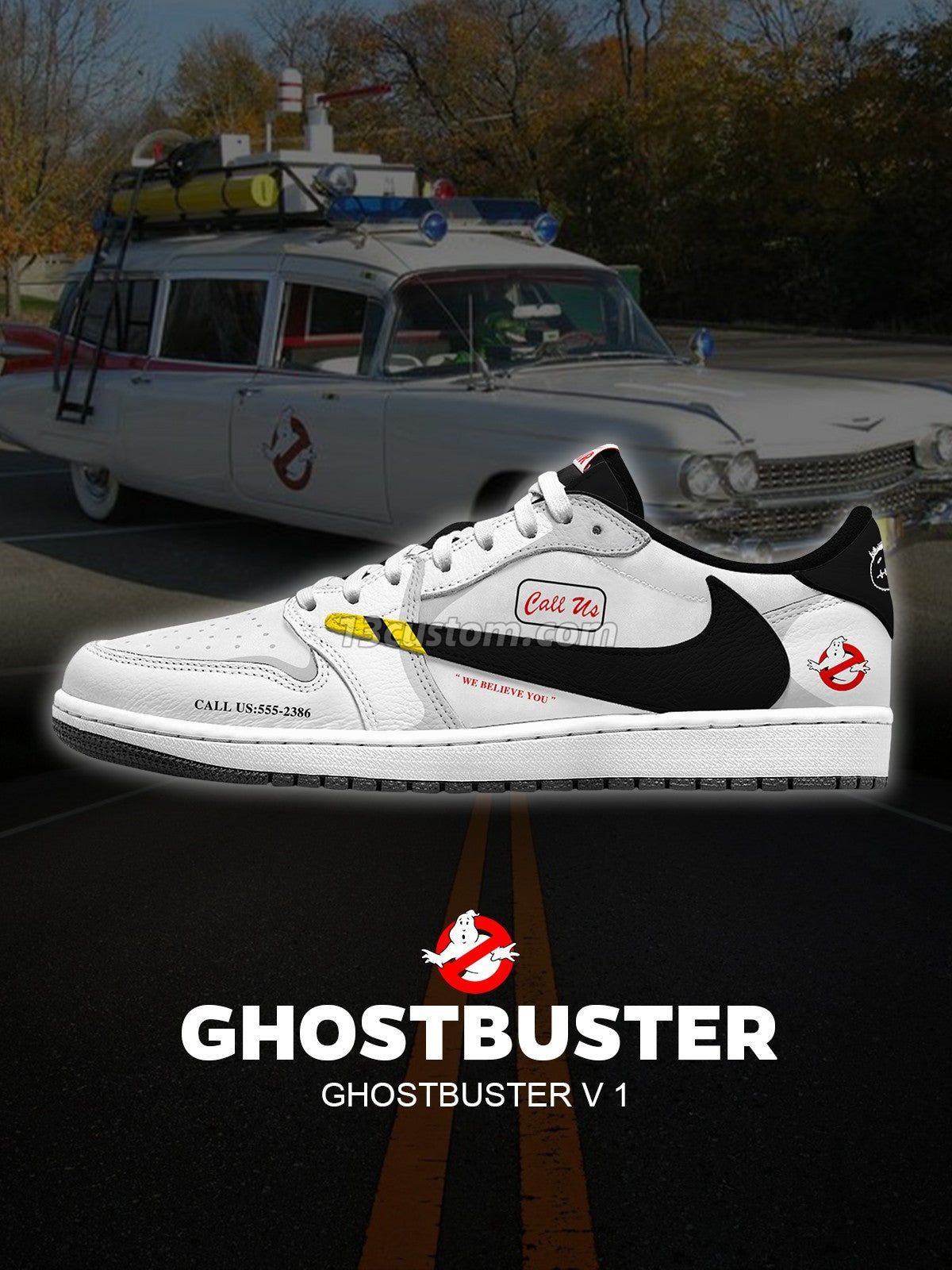 倒鉤TS Ghostbuster客製化 倒鉤低幫 運動鞋-V1款