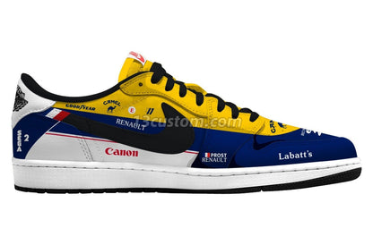 W Renault FW15C F.1 V.1 Custom TS Low Sneakers