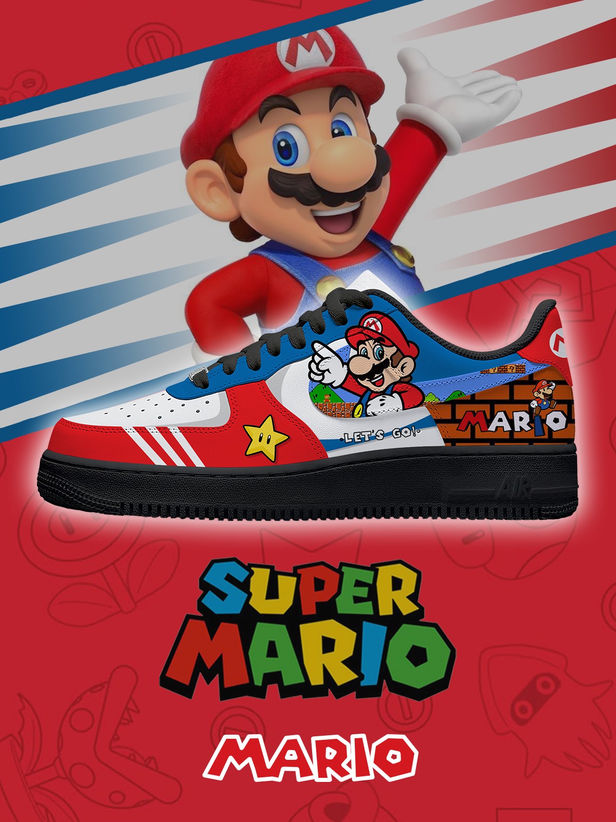 Mario V.1 Custom Sneakers