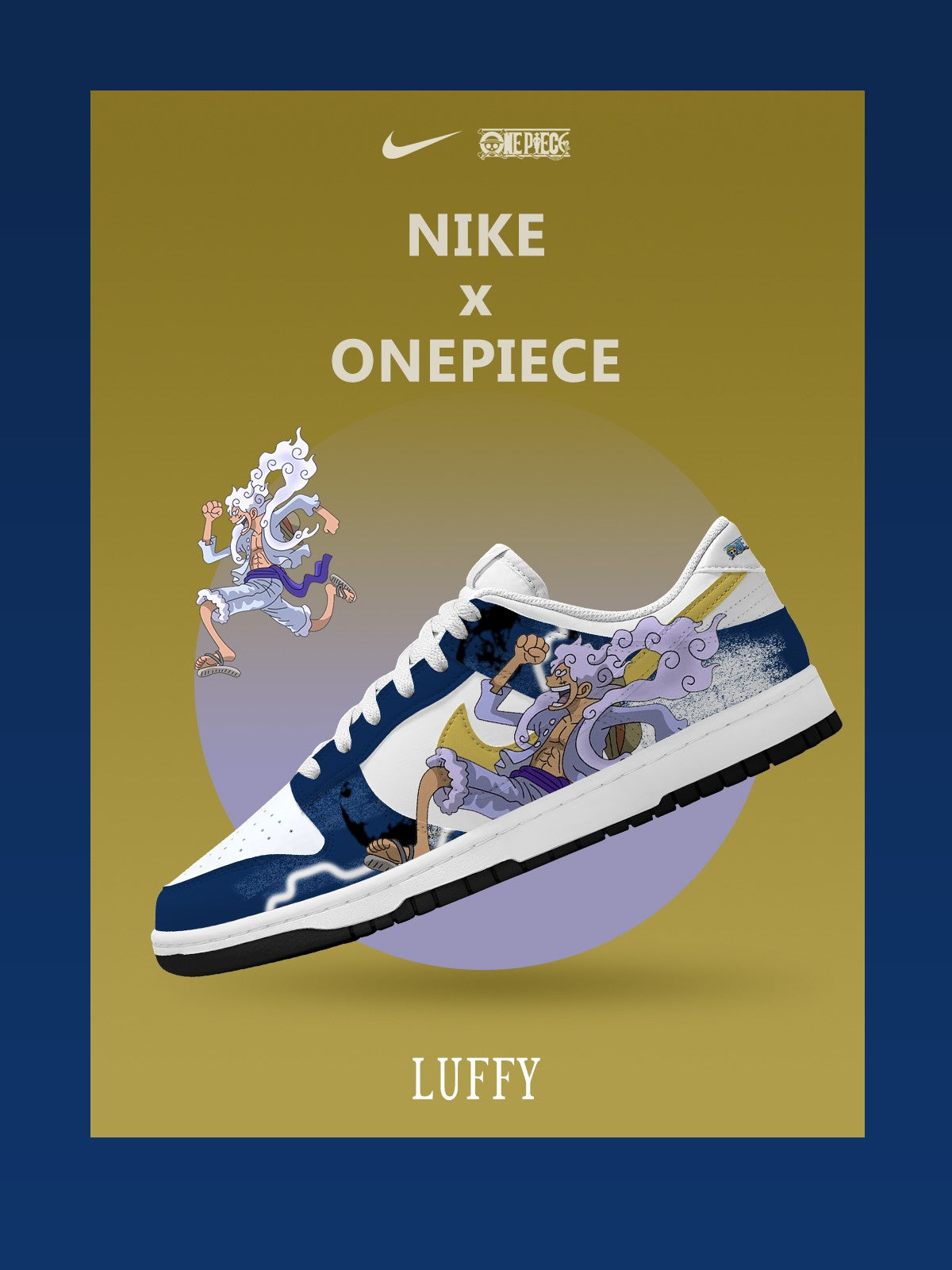 Monkey D. Luffy V.9 Custom Court-Low Sneakers - 13custom