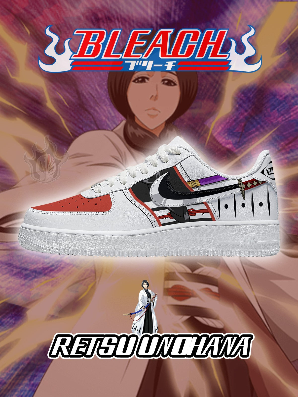 Retsu Unohana V.2 Custom Sneakers - 13custom