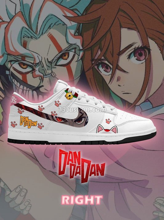 Okarun and Momo V.1 Custom Court-Low Sneakers