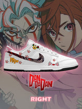Okarun and Momo V.1 Custom Court-Low Sneakers - 13custom