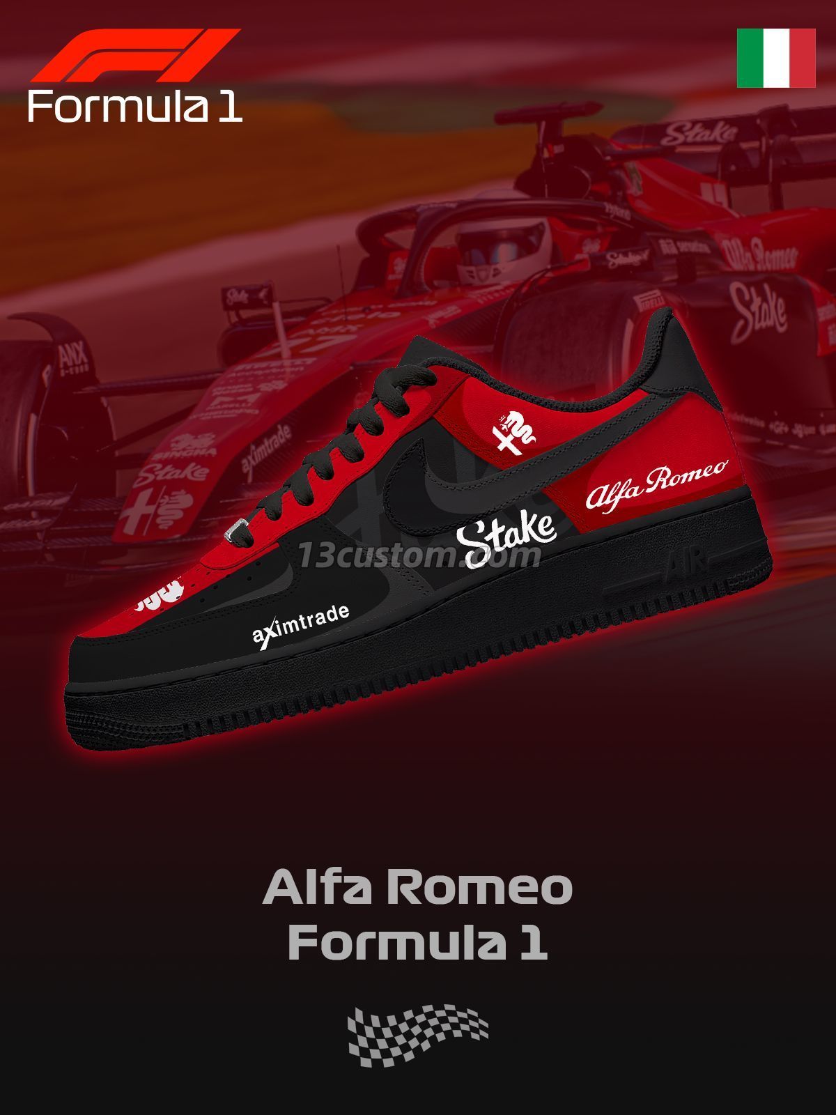 AF1 一級方程式賽車-Romeo F.1 客製化運動鞋