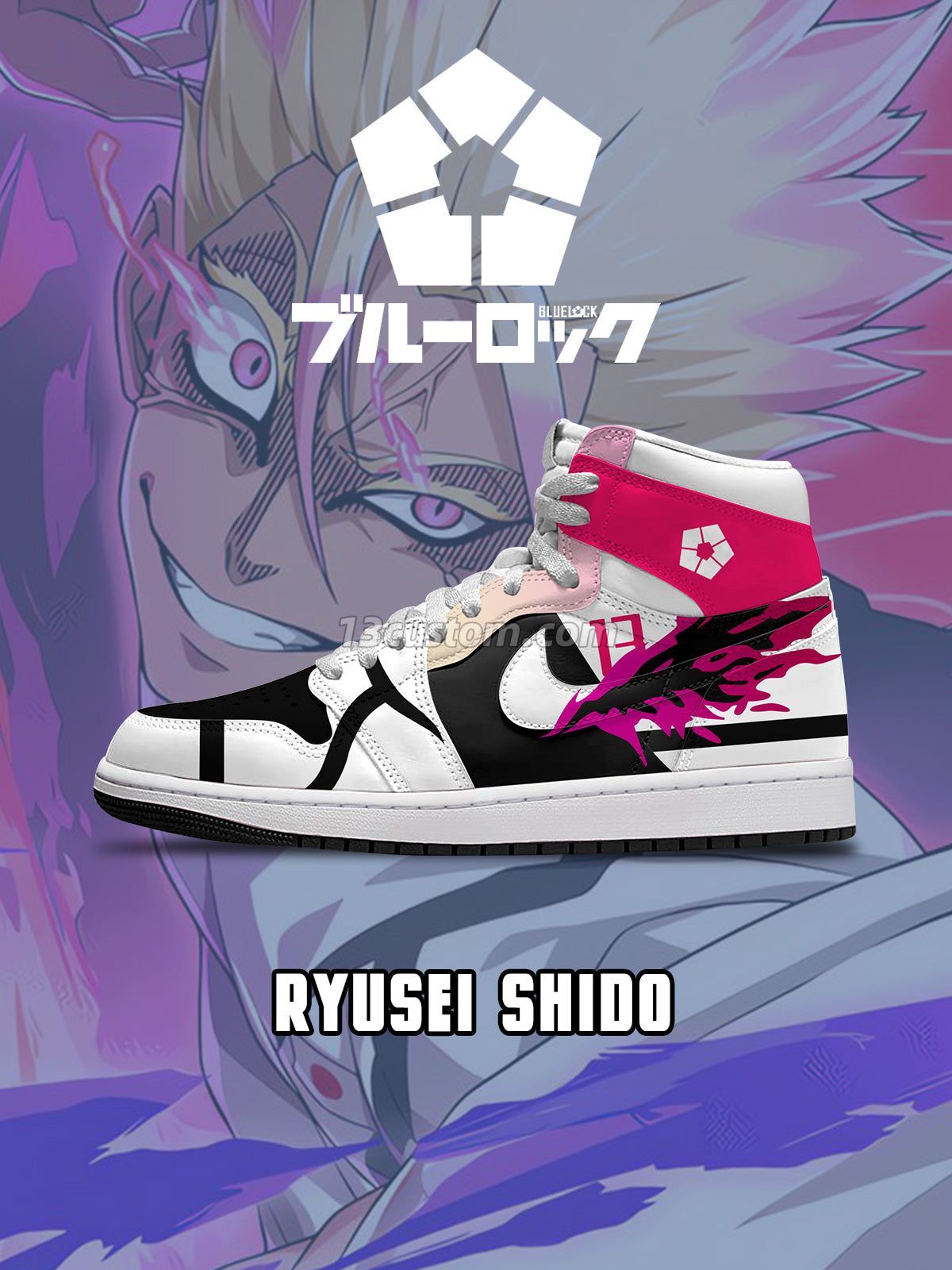 AJ1 H Ryusei Shido客製化 高幫-頂級 運動鞋-V6款