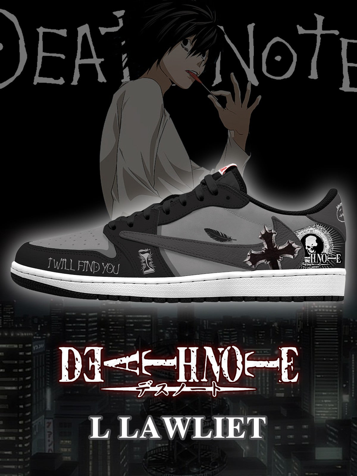 L Lawliet V.2 Custom TS Low Sneakers