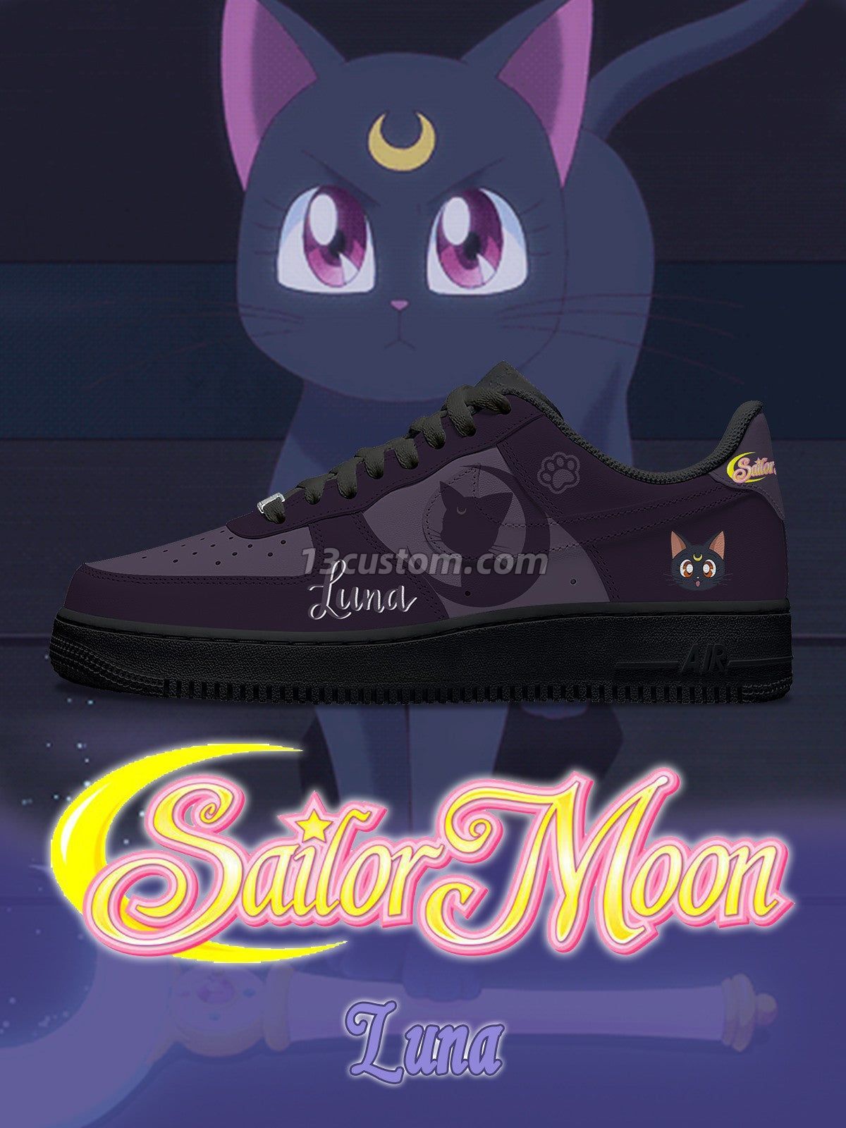 AF1 美少女戰士-露娜 V1 客製化運動鞋