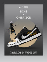 Trafalgar D. Water Law V.1 Custom Court-Low Sneakers - 13custom