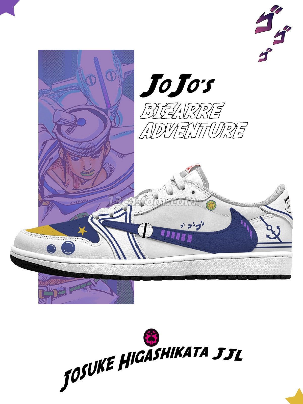 Josuke Higashikata JJL V.1 Custom TS Low Sneakers