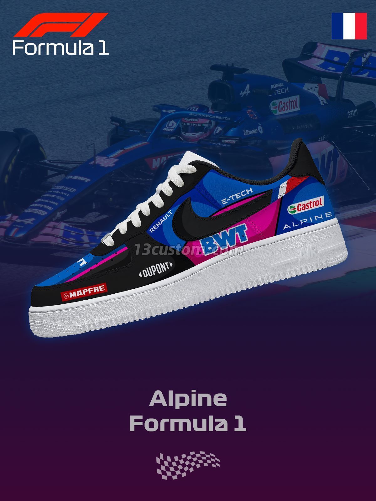 AF1 一級方程式賽車-BWT F.1 客製化運動鞋