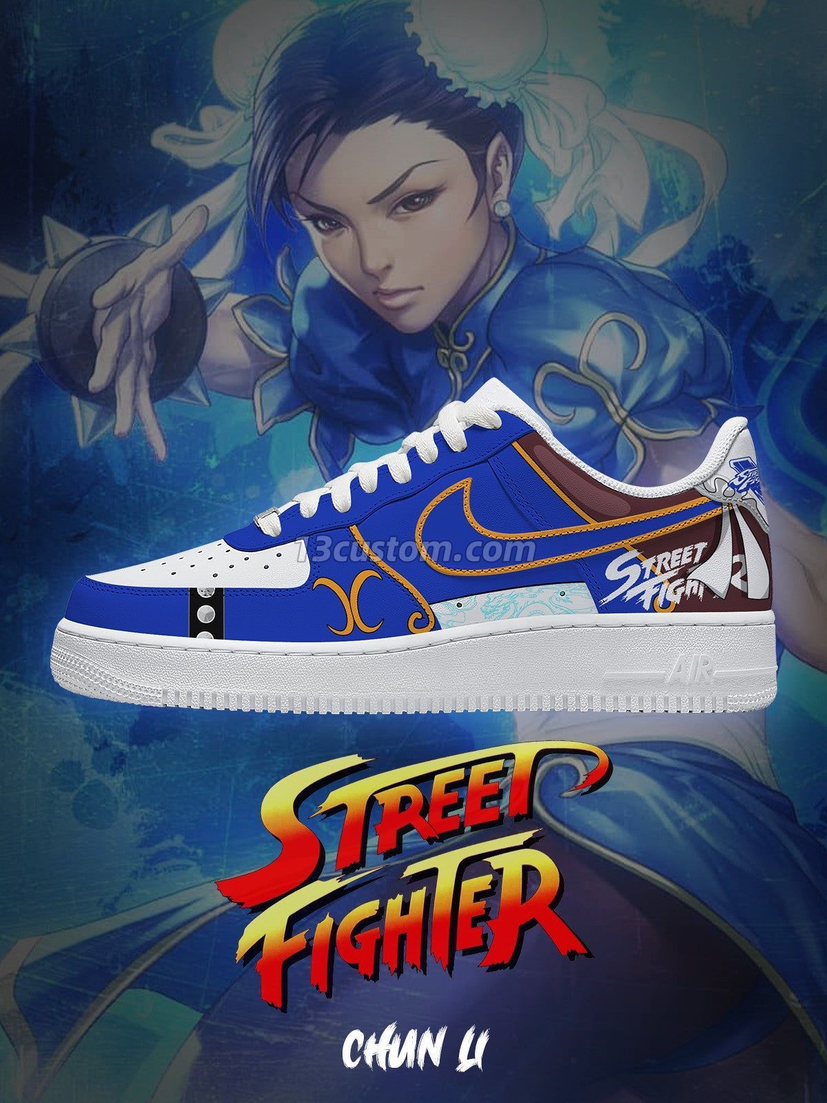 AF1 Chun-Li客製化運動鞋-V1款