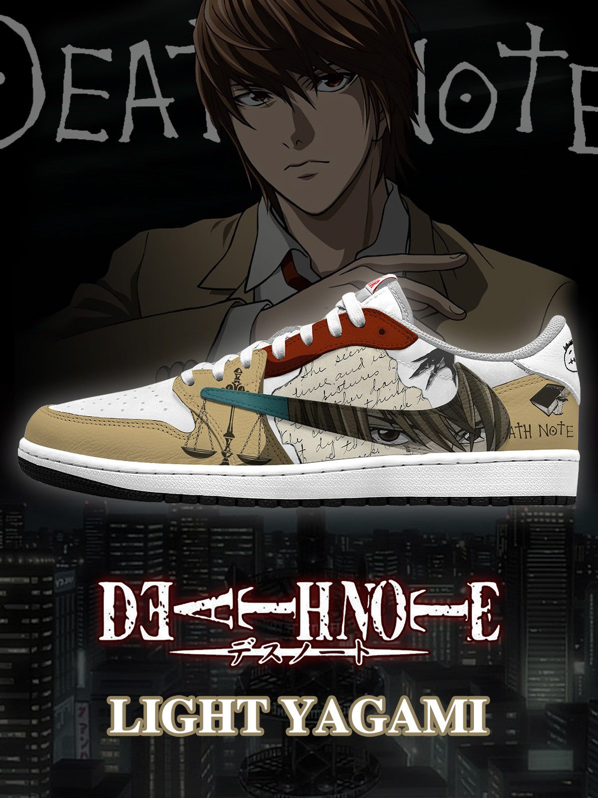 Light Yagami V.2 Custom TS Low Sneakers