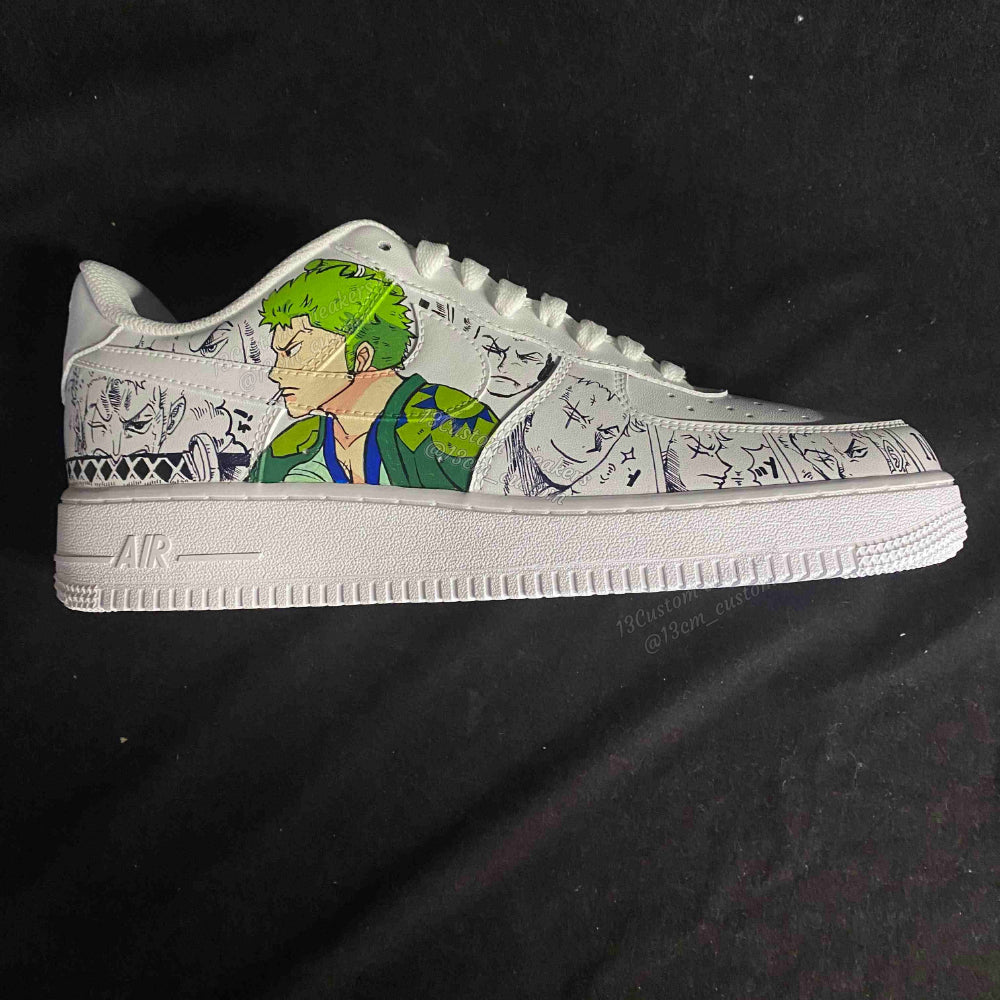 0604-One Piece ilustración a color + manga en blanco y negro cuatro caras