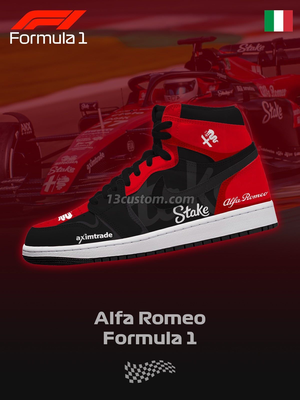 AJ1 H Romeo F.1客製化 高幫-頂級 運動鞋-V1款 主圖