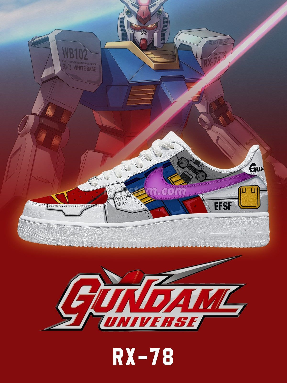 AF1 RX-78客製化運動鞋-V1款