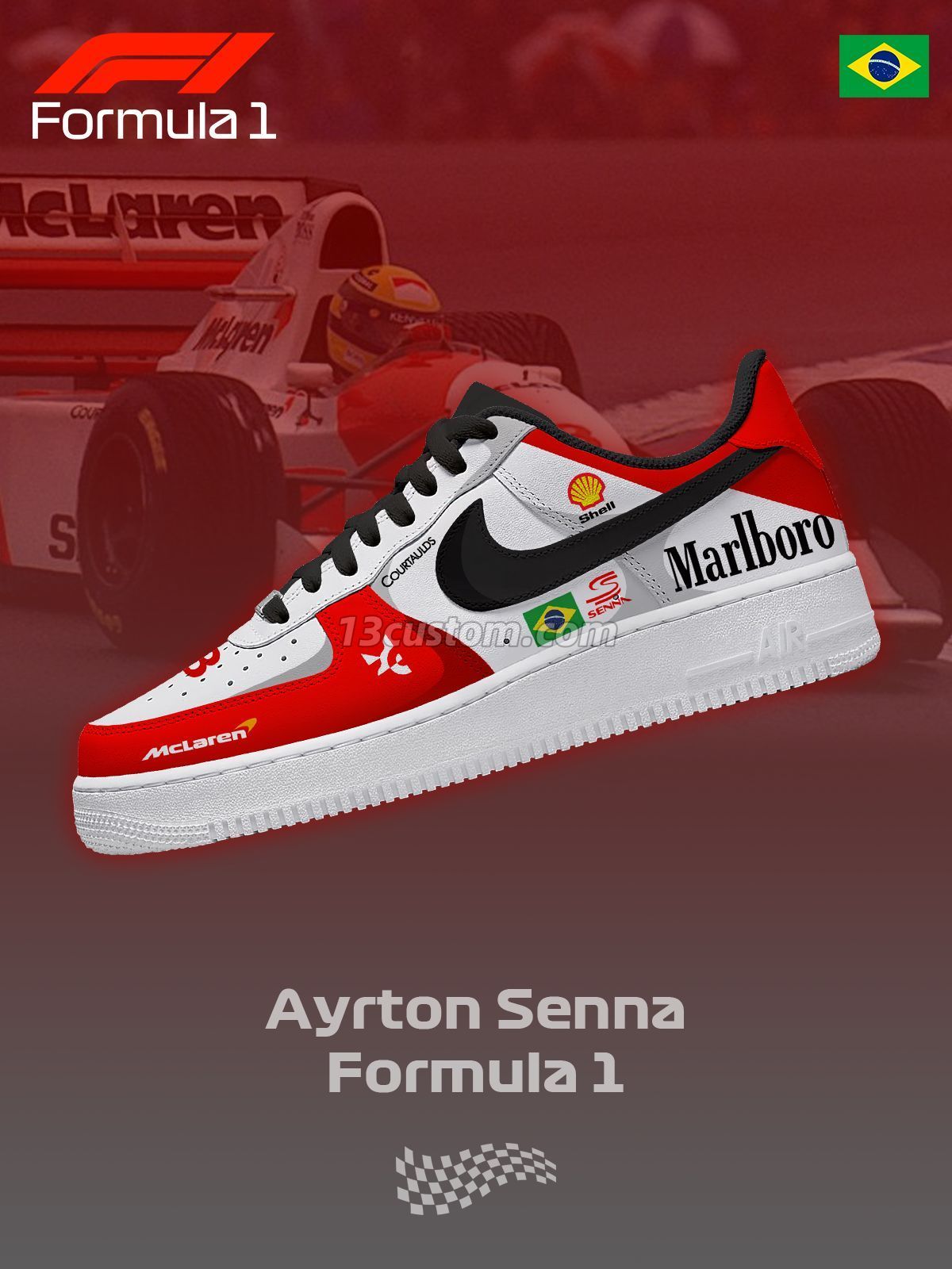 AF1 一級方程式賽車-Senna F.1 客製化運動鞋