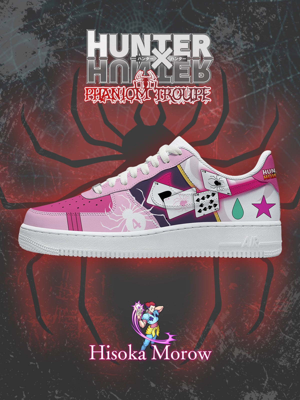 Hisoka Morow V.2 Custom Sneakers - 13custom