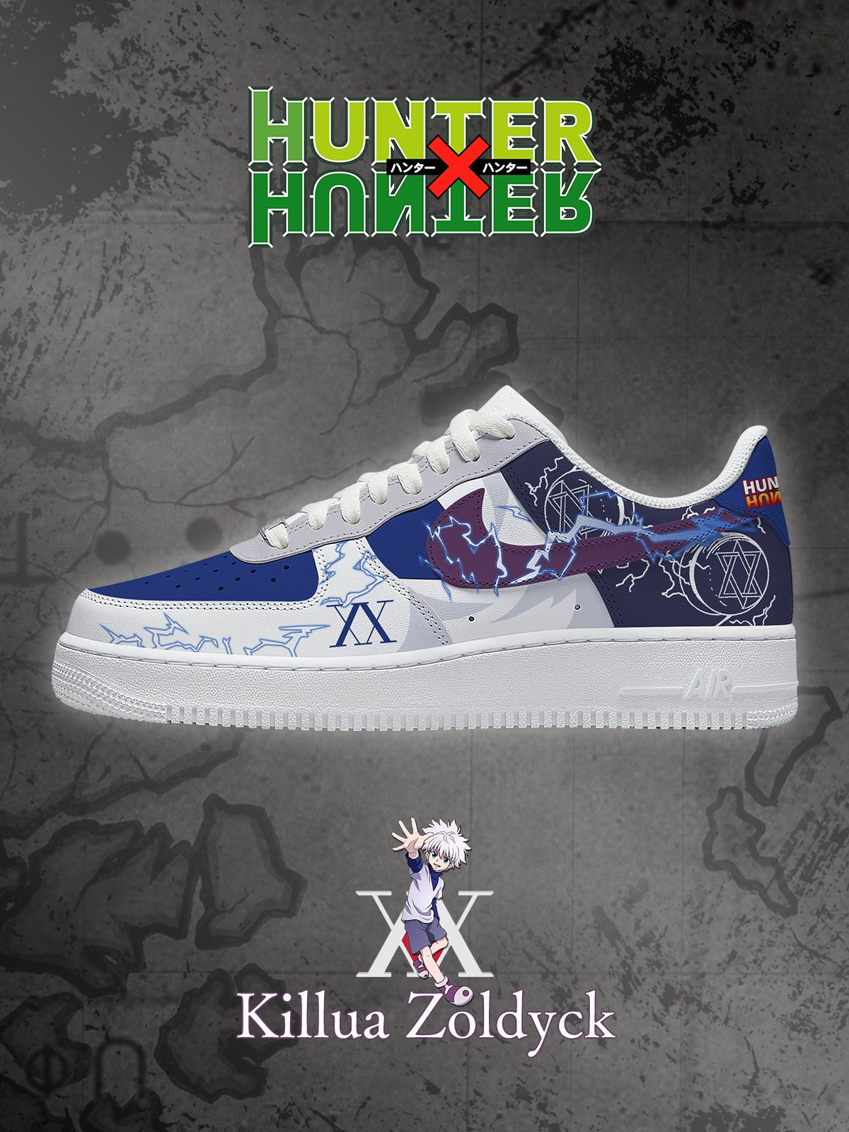 Killua Zoldyck V.2 Custom Sneakers - 13custom