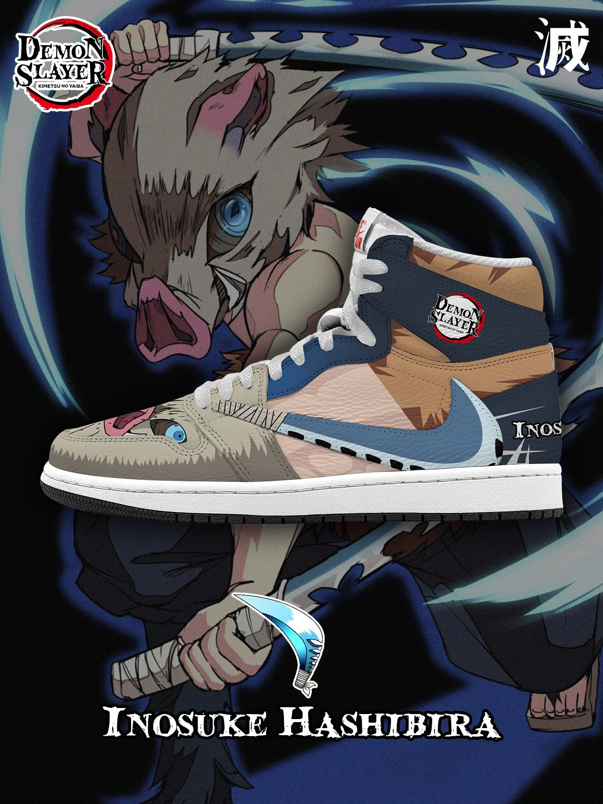 Inosuke V.5 Custom TS High Sneakers - 13custom
