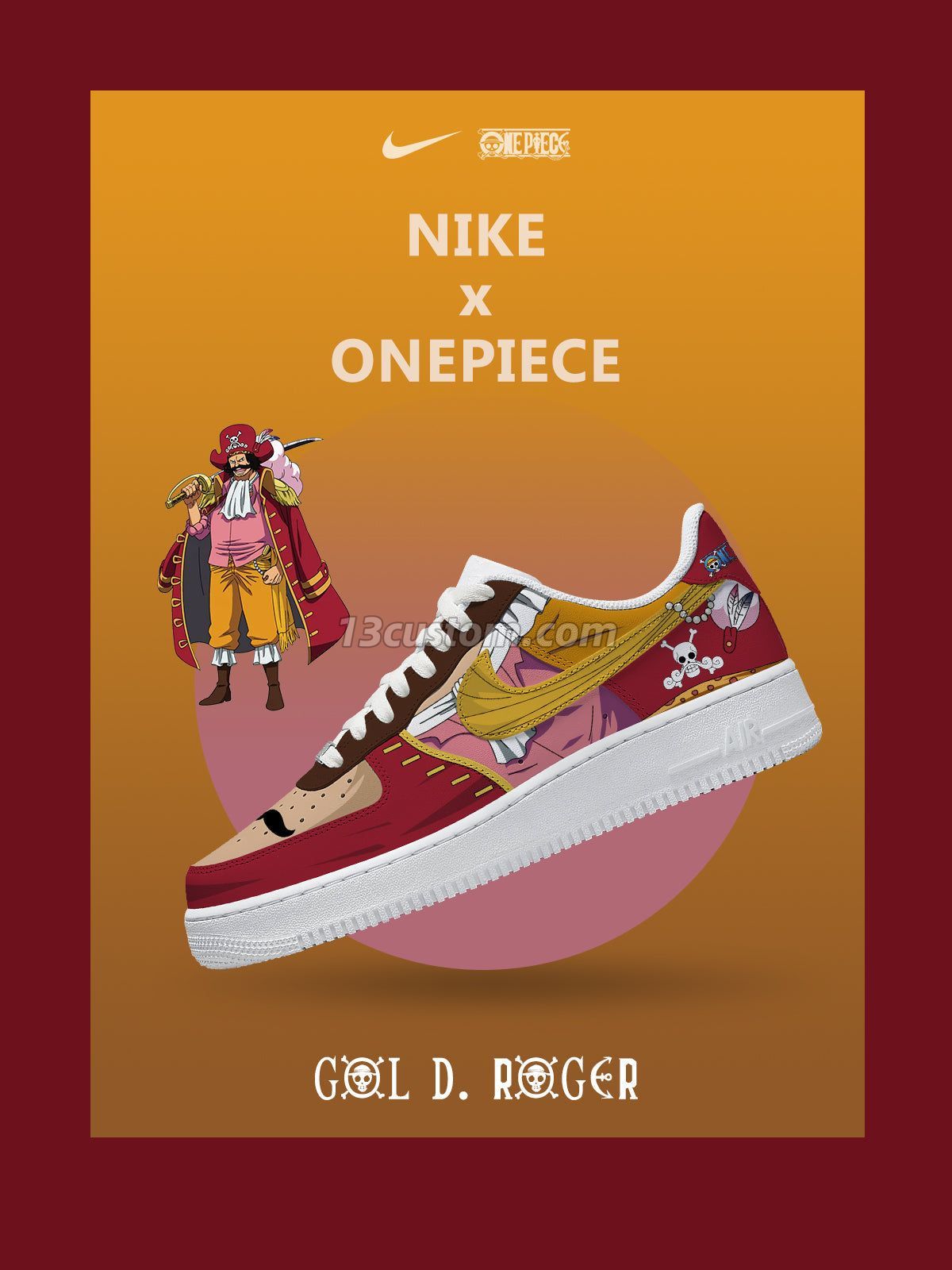 Gol D. Roger V.1 Custom Sneakers