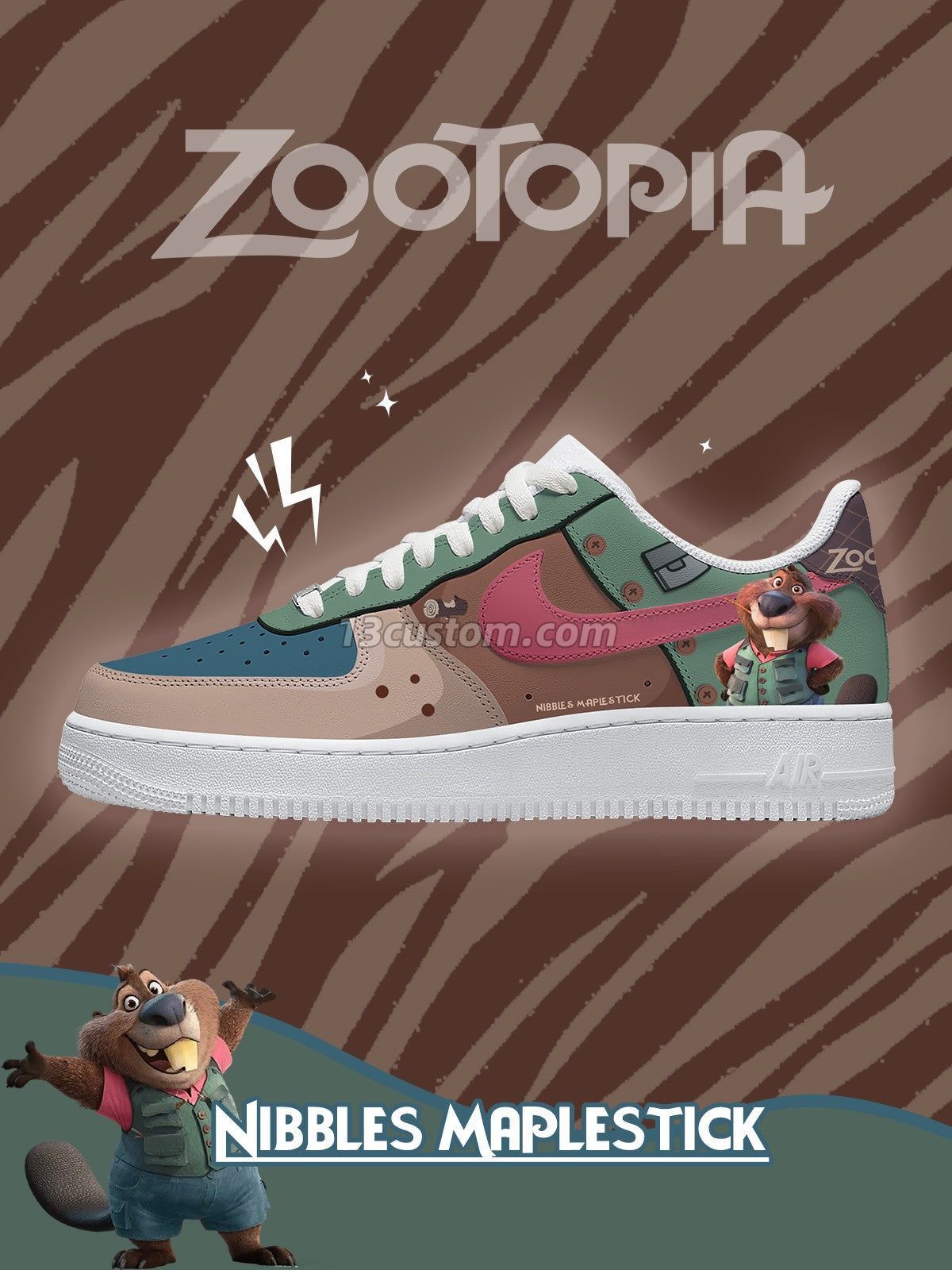 AF1 動物方城市-小時候的茱蒂 V1 客製化運動鞋 Main image