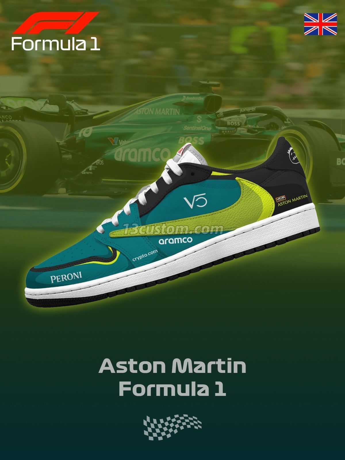 倒鉤TS Martin F.1客製化 倒鉤低幫 運動鞋-V1款